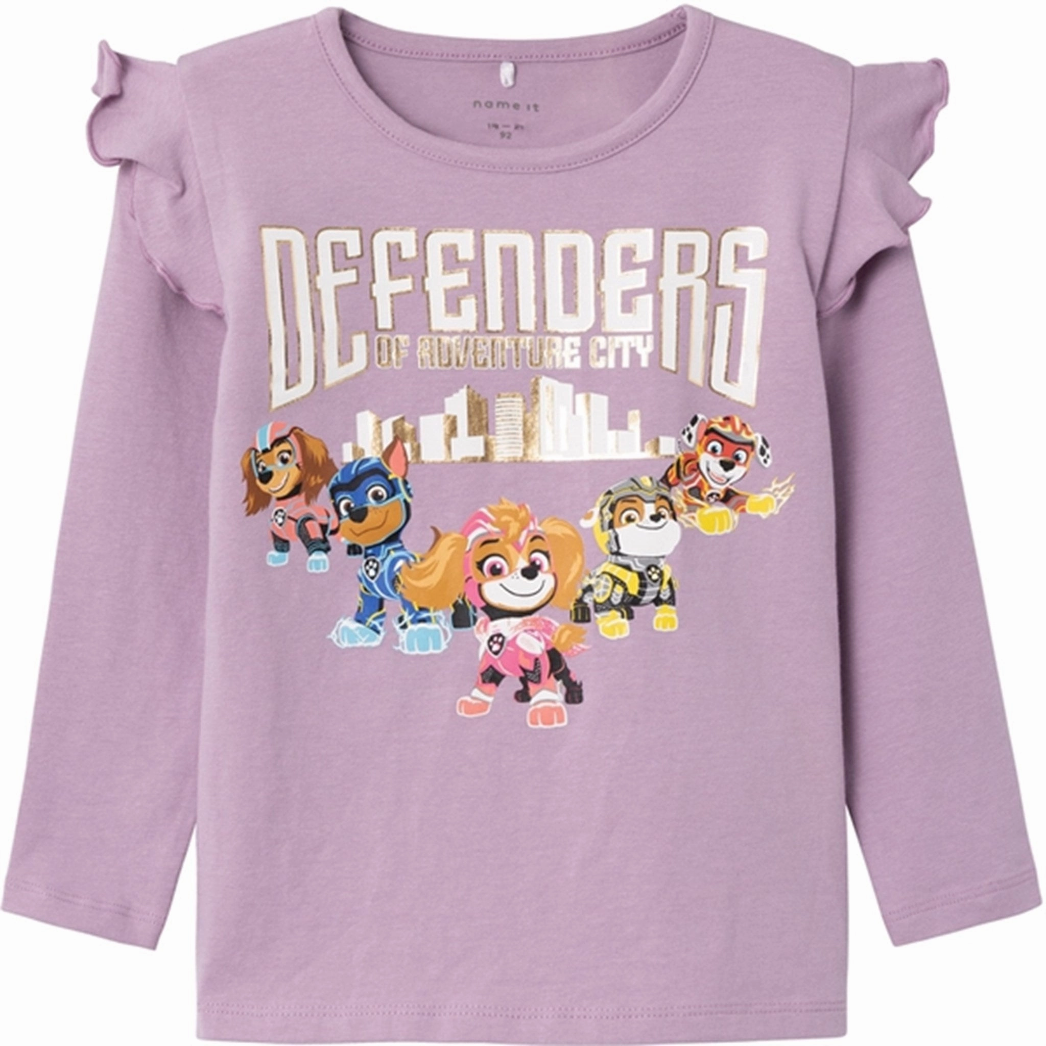Urban Trend Name it Lavender Mist Odenina Paw Patrol Blouse