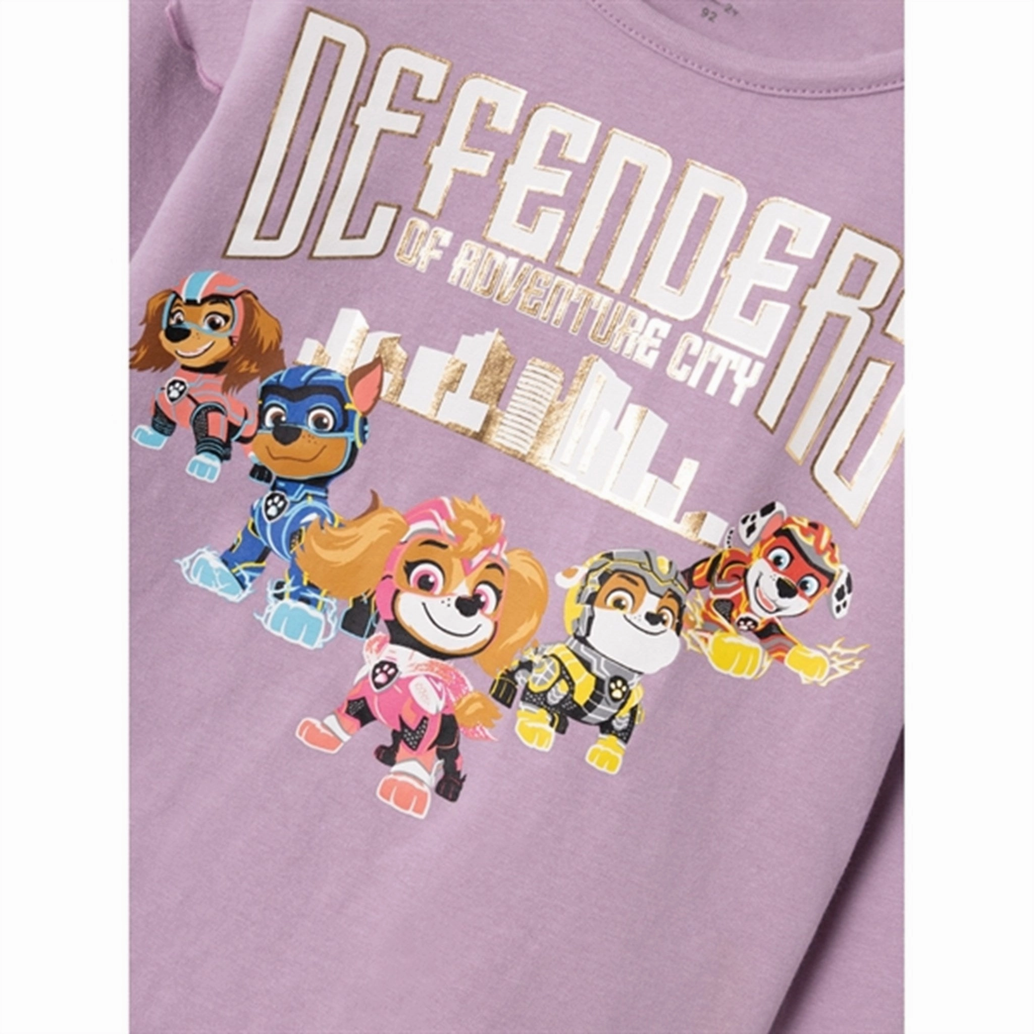 Ventilated Back Name it Lavender Mist Odenina Paw Patrol Blouse