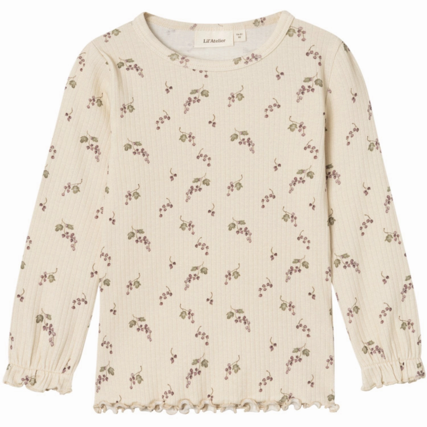 Layered Design Double Needle Hemming Lil'Atelier Birch Berries Gio Bim Slim Blouse