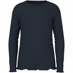 Name It Dark Sapphire Vemma Slim Blouse Snag Resistant Fabric Cool Comfort