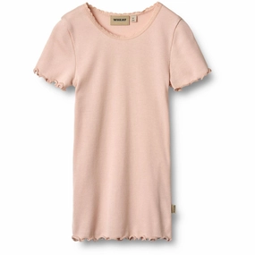 Micro Perforation Wheat Powder Rib T-Shirt S/S Katie