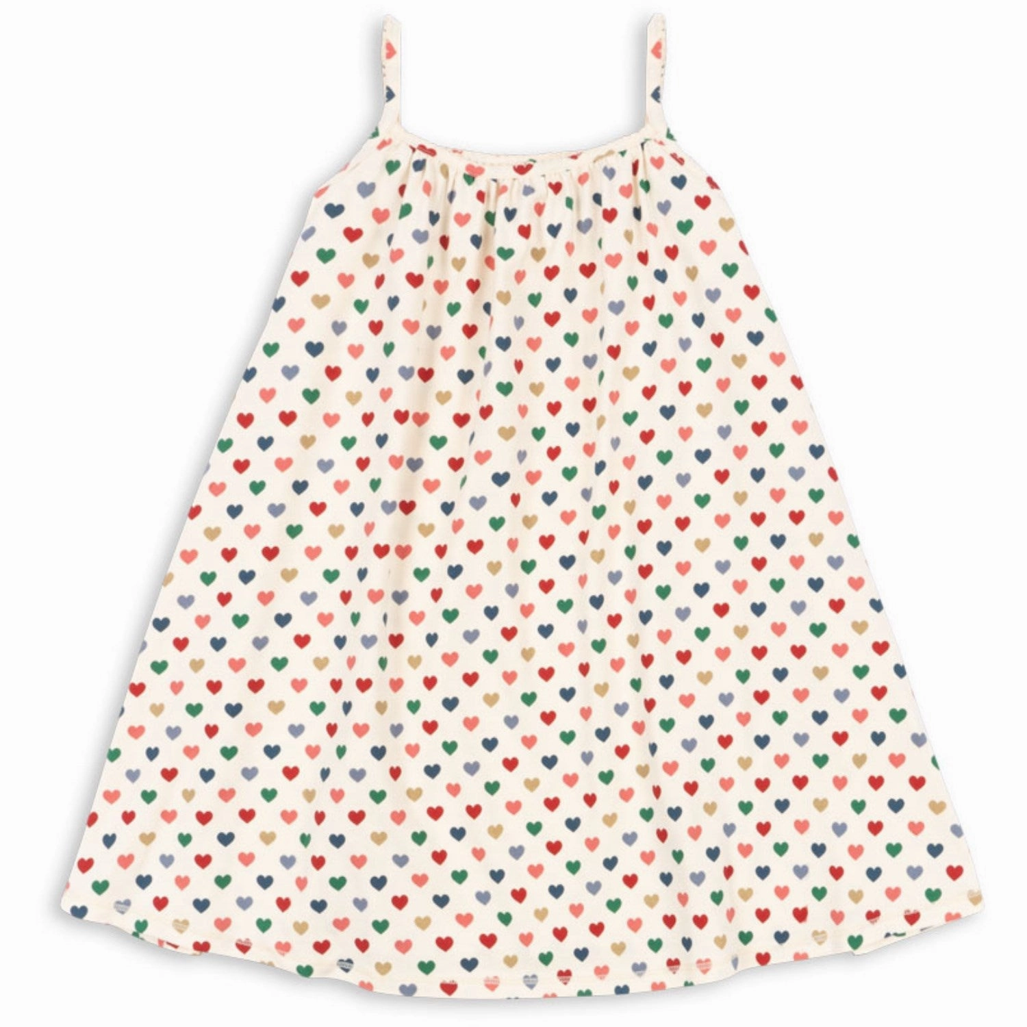 Ruffle-Detail Konges Sl?jd Coeur Color?? Basic Strap Dress Gots