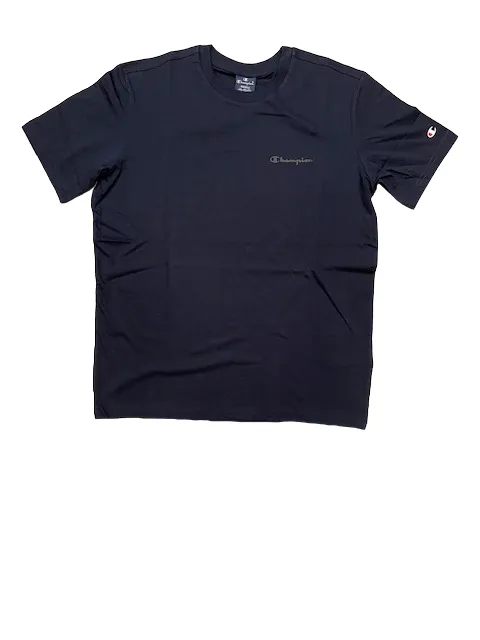 Champion T-shirt manica corta da uomo Legacy Americans Classic Small Logo 218539 BS517 NNY blu anti static Anti Odor Technology