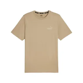 Slim Fit Cut Puma maglietta manica corta da uomo con stampa logo piccolo ESS 586669-78 tortora