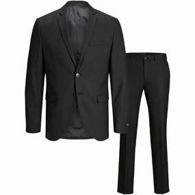 Smart Work Wear Sophisticated Design Jack & Jones Junior Black Solar Suit Noos