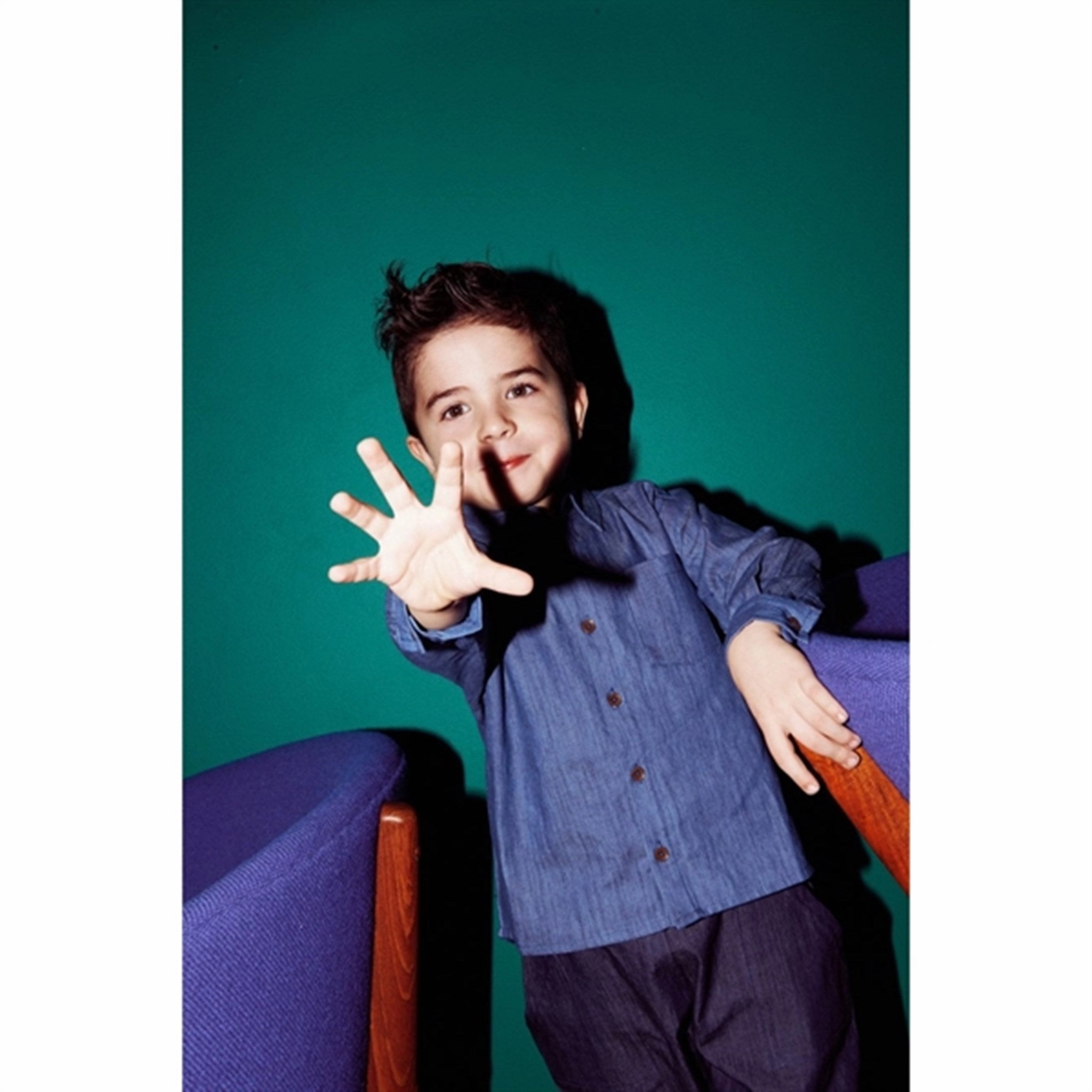 Copenhagen Colors Lt Denim Blue Denim Classic Shirt All-Season Wear Dinner Date