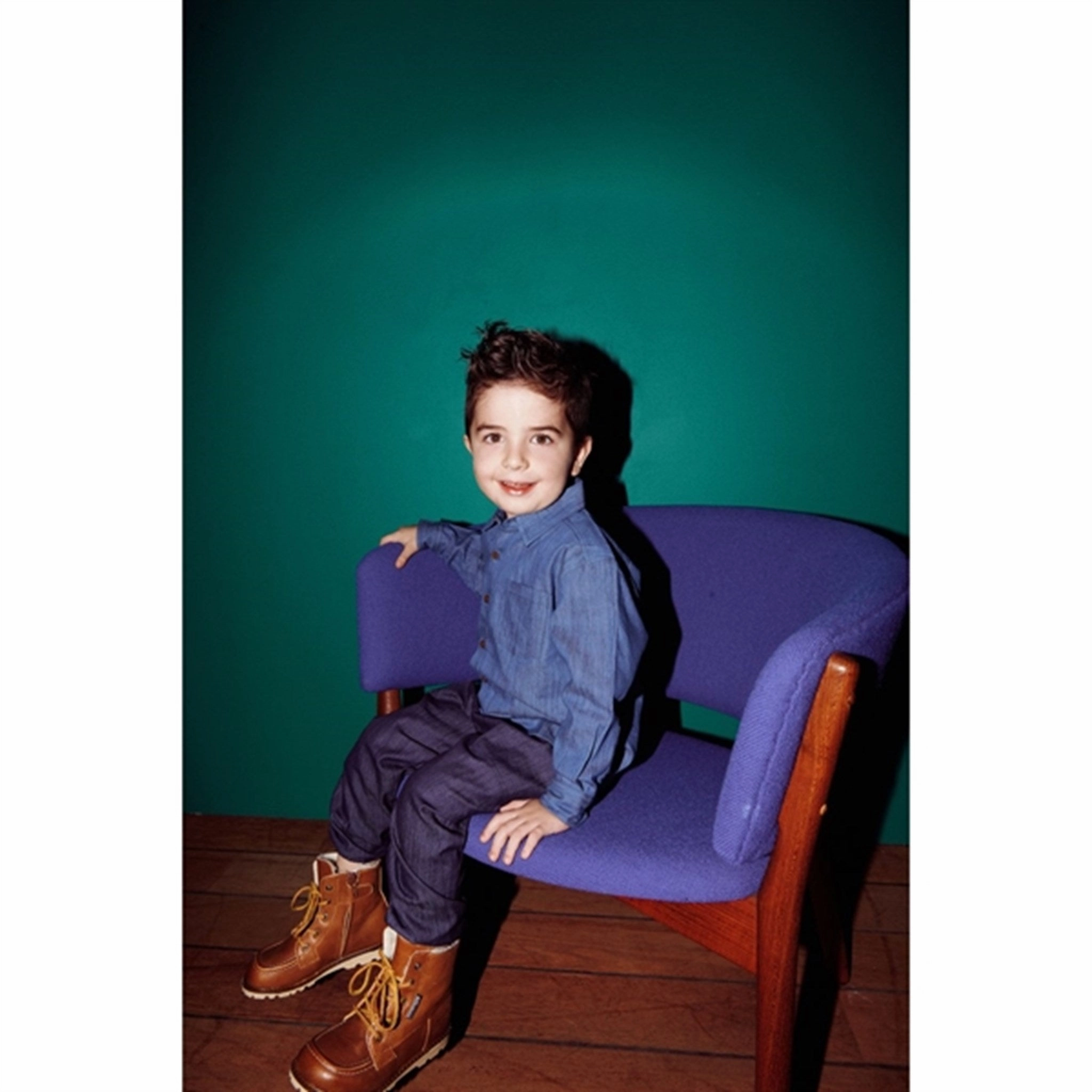 Copenhagen Colors Lt Denim Blue Denim Classic Shirt Refined Aesthetic