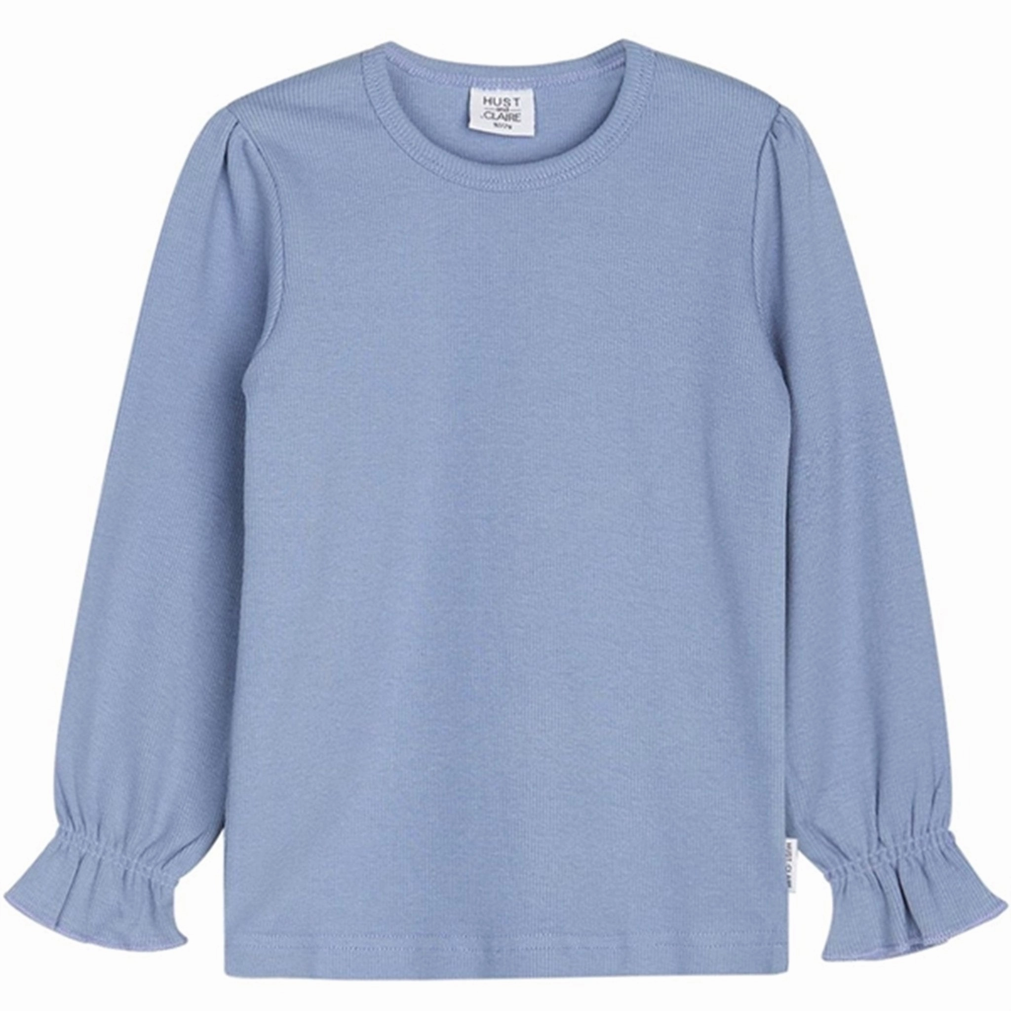 Hust & Claire Mini Blue Tint Amma Blouse Solid Hue Eco-Friendly Choice