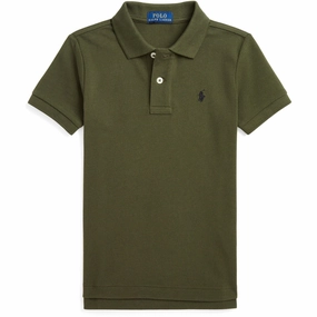 Breathable Textile Relaxed Neckline Polo Ralph Lauren Armadillo/C9760 Boy Polo Shirt