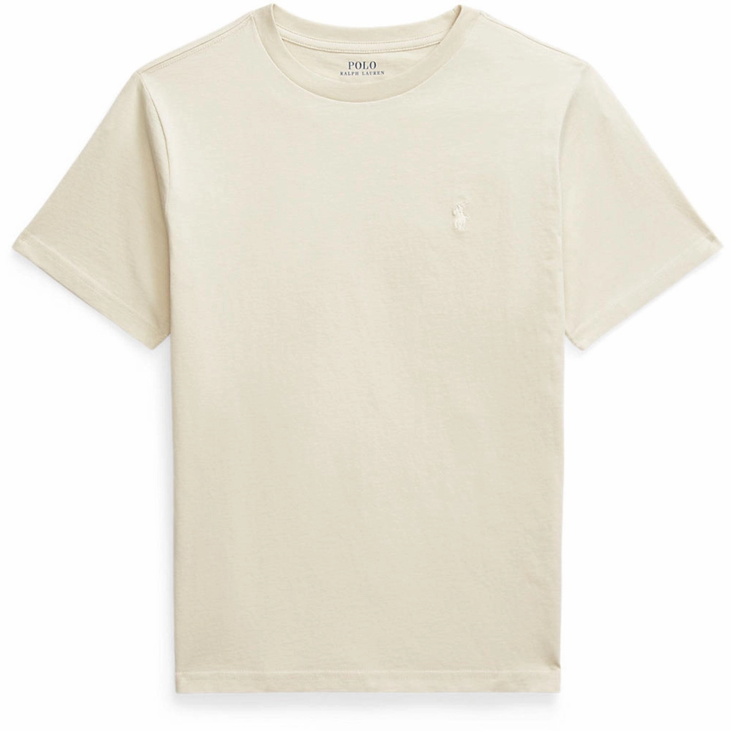 Polo Ralph Lauren Basic Sand/C1113 Boy T-Shirt Flexible Ribbed Neckline Travel Trend Look