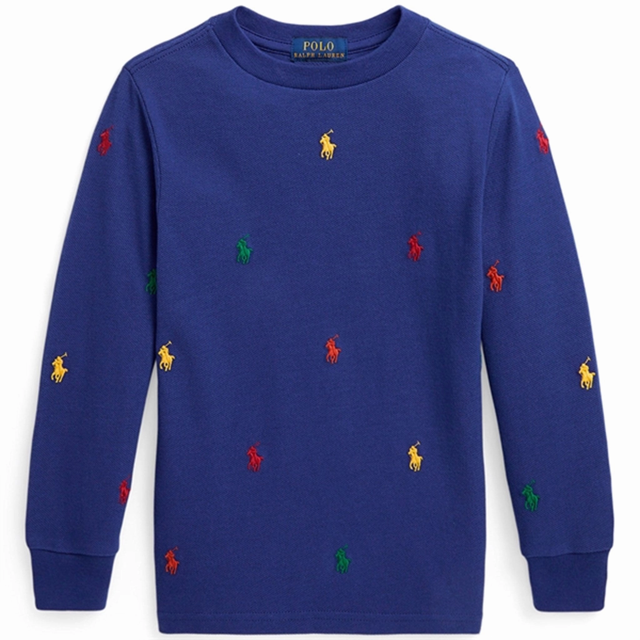 Sweat-Absorbing Chic Look Polo Ralph Lauren Blouse Chalet Blue