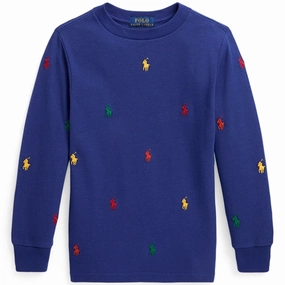 Winter Comfort Polo Ralph Lauren Blouse Chalet Blue