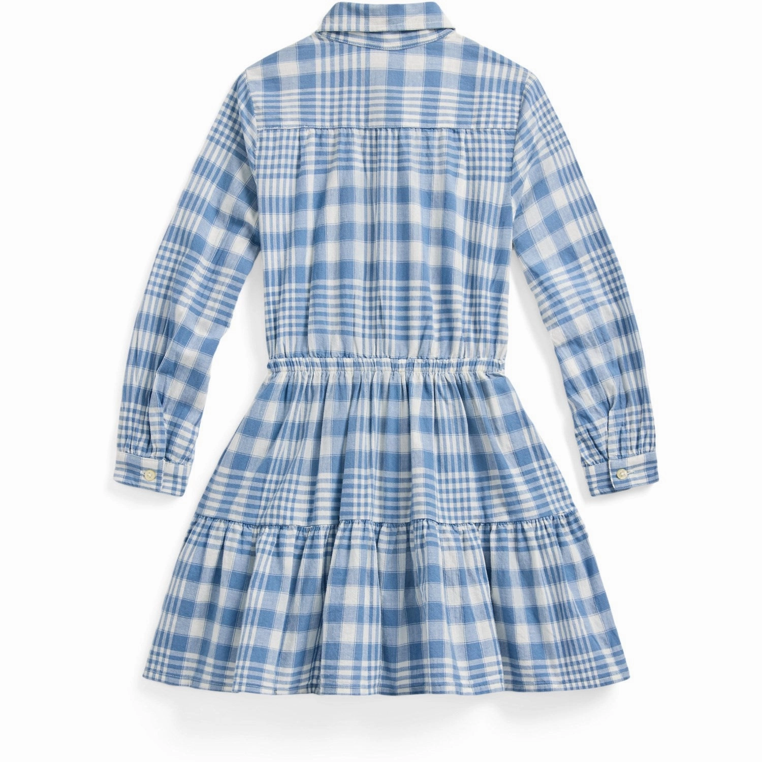 Polo Ralph Lauren Blue Cream Day Dress Comfortable fit dress