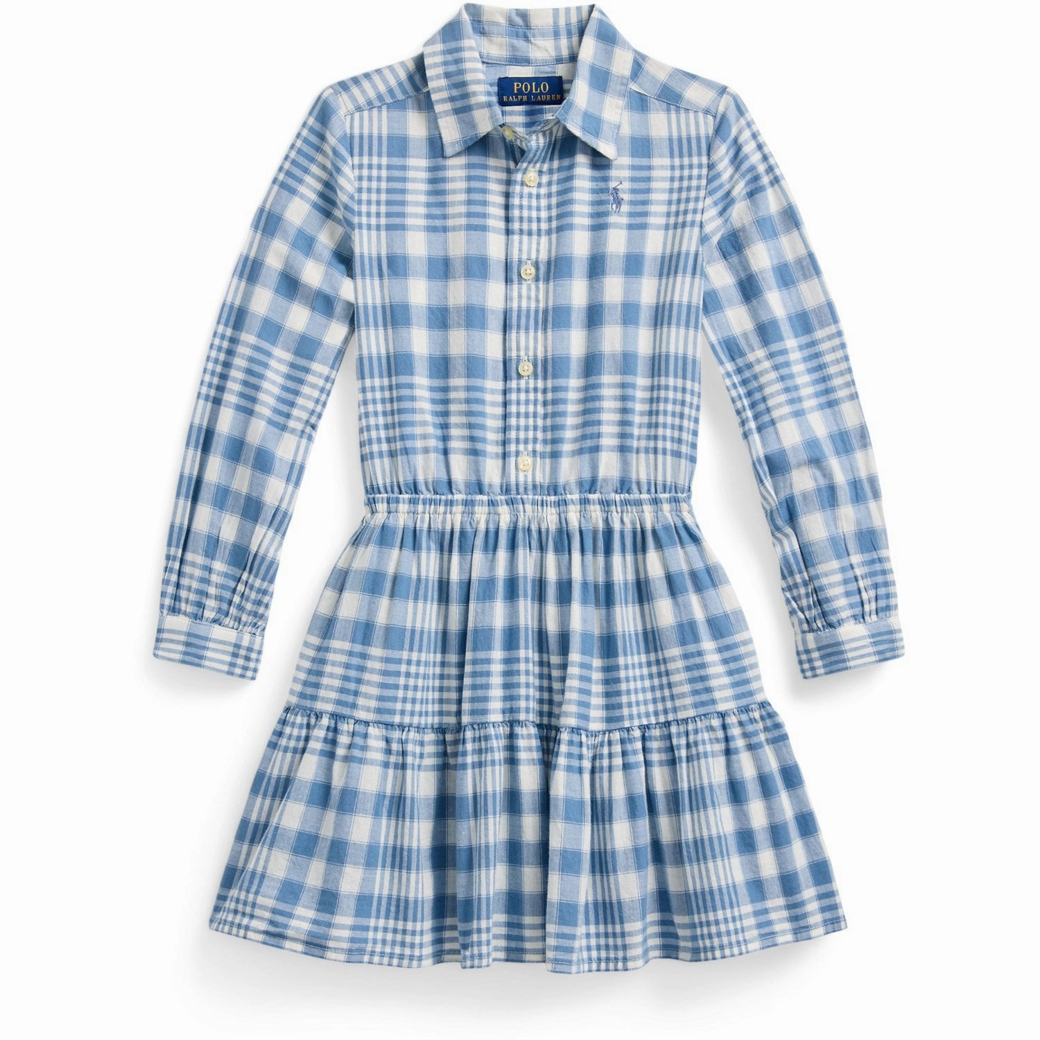 Eco-Lining Polo Ralph Lauren Blue Cream Day Dress