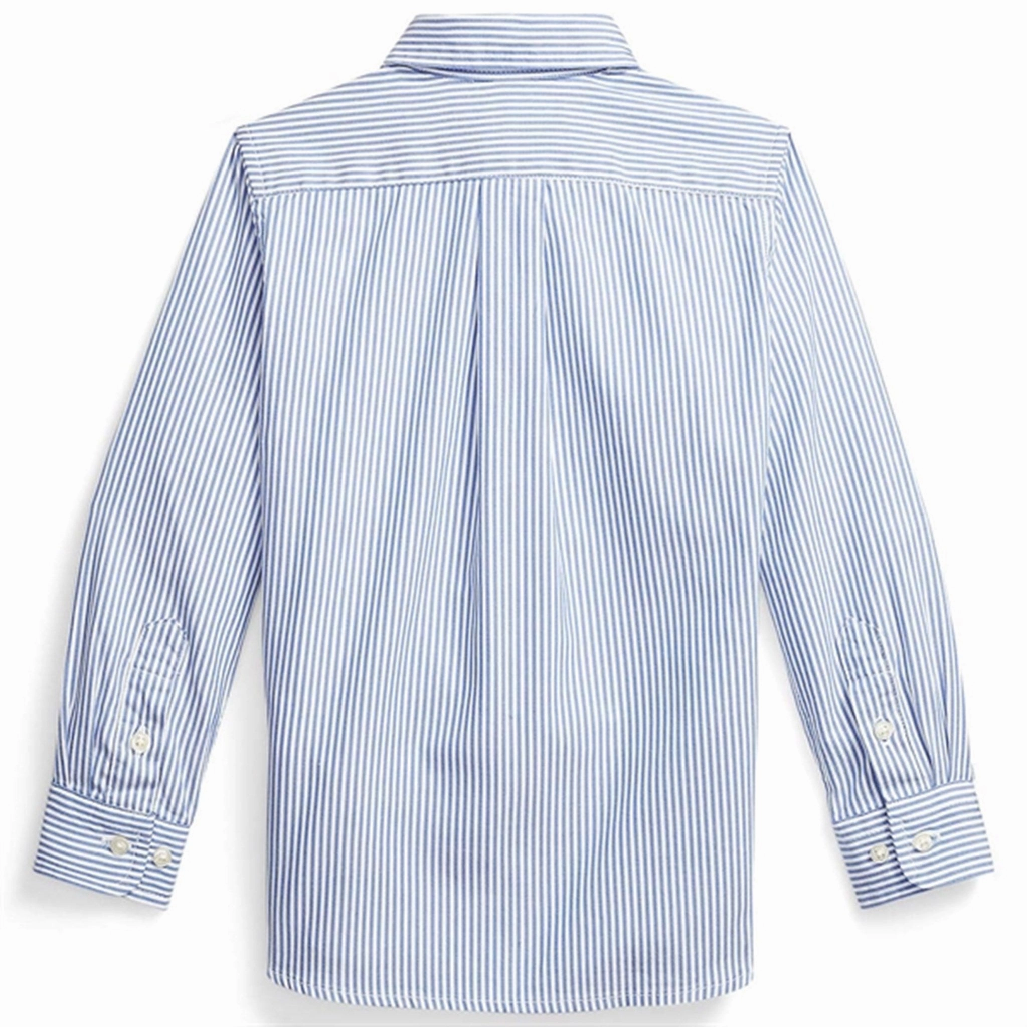 Polo Ralph Lauren Boy Long Sleeved Shirt BSR Blue/White Geometric Pattern
