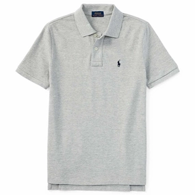 Polo Ralph Lauren Boy Short Sleeved Classic Polo New Grey Heather Everyday Basic golf club