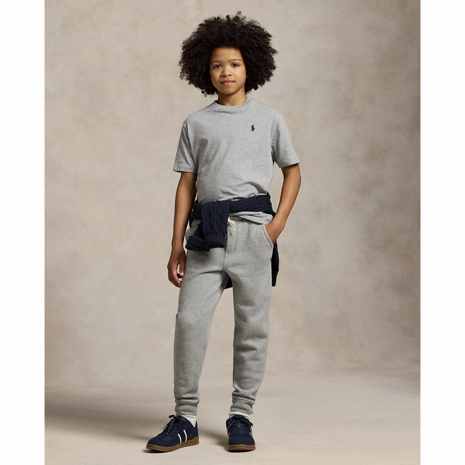 Relax Comfort Style Polo Ralph Lauren Boy Short Sleeved T-shirt Andover Heather