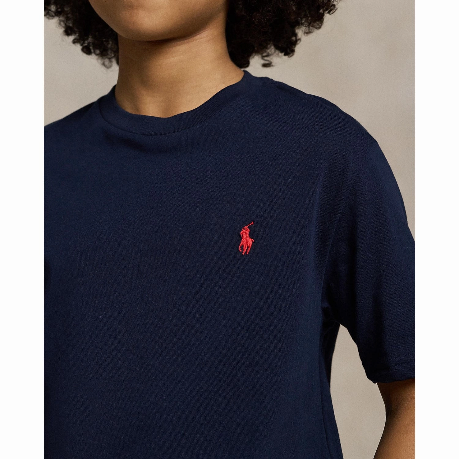 Polo Ralph Lauren Boy Short Sleeved T-shirt Cruise Navy Casual Chic Look Weekend Outfit
