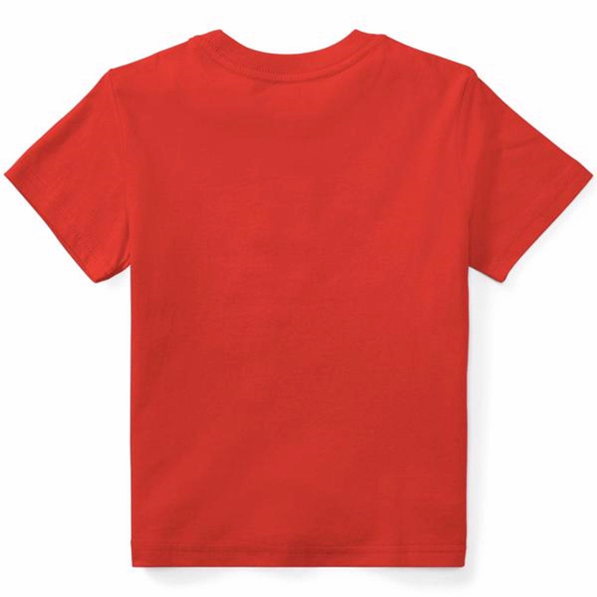 Polo Ralph Lauren Boy Short Sleeved T-shirt Red Raw Edge Hem Beach relaxation