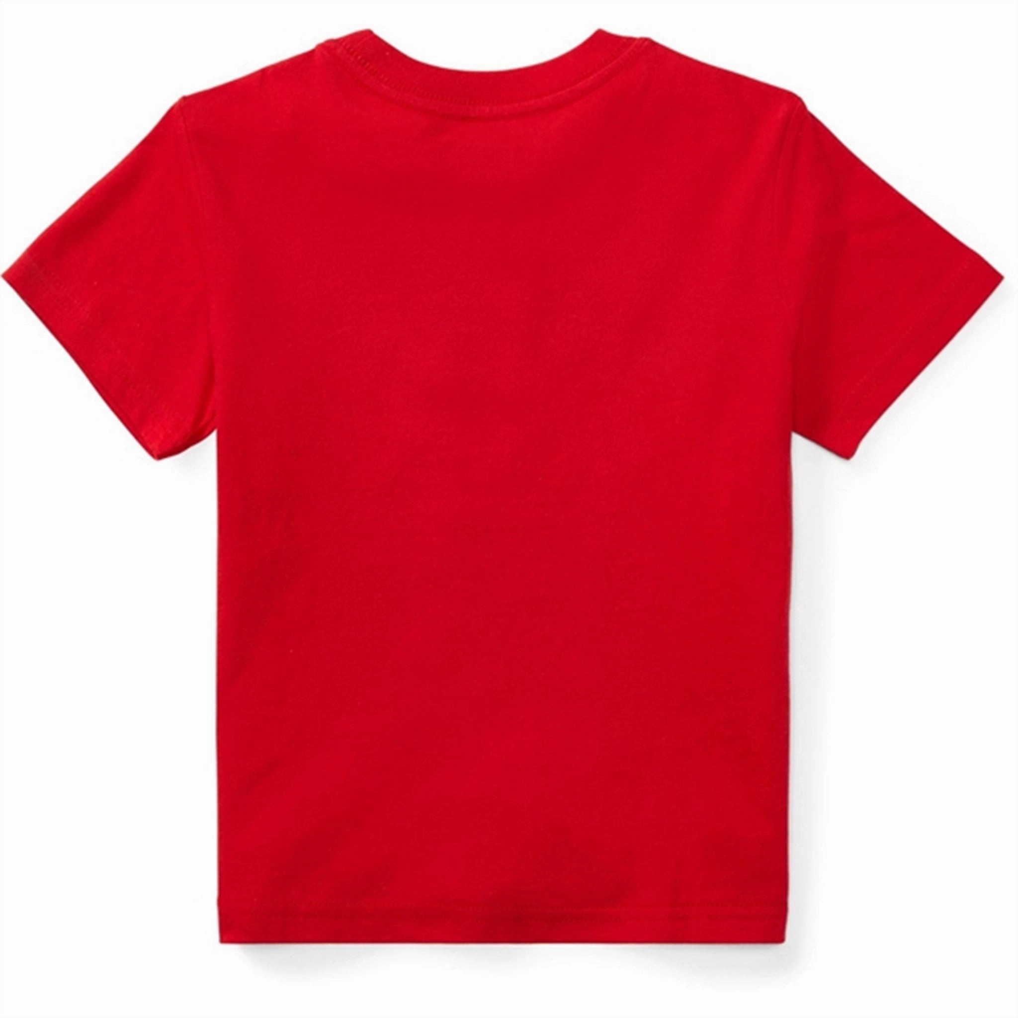 Fashion Layer Taped Neckline Polo Ralph Lauren Boy T-Shirt Red