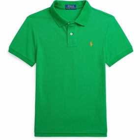 Business Travel GarmentWashed Texture Polo Ralph Lauren Boys Polo Preppy Green