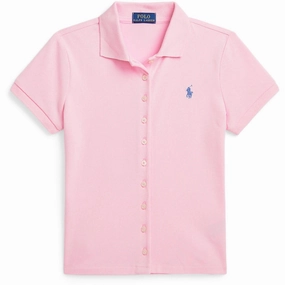 Smart Office Polo Ralph Lauren Carmel Pink/Harbor Island Blue Girl Polo Shirt