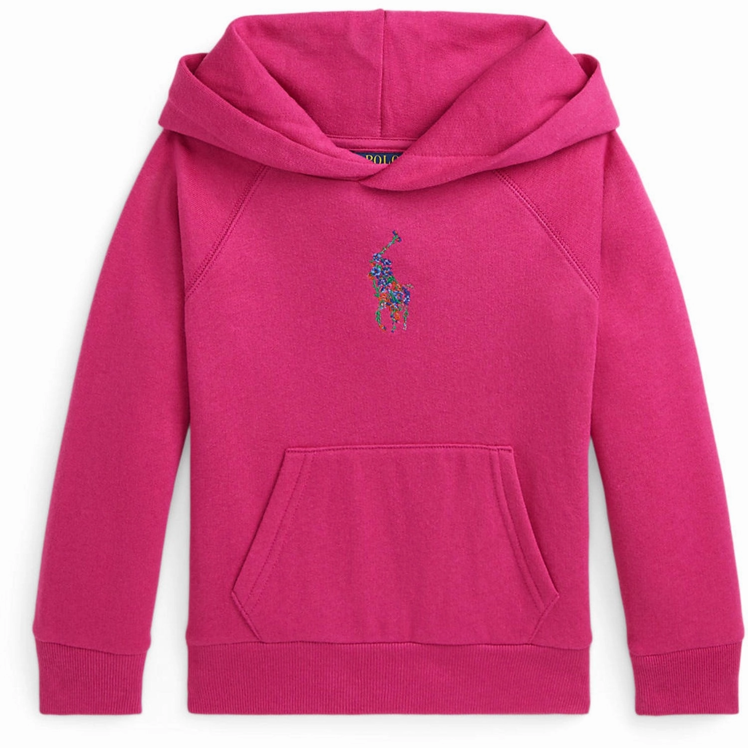 Polo Ralph Lauren College Pink Hoodie Floral Print Handsome Finish