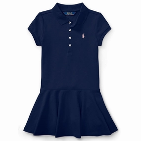 Polo Ralph Lauren Girl Dress Refined Navy Timeless Beauty