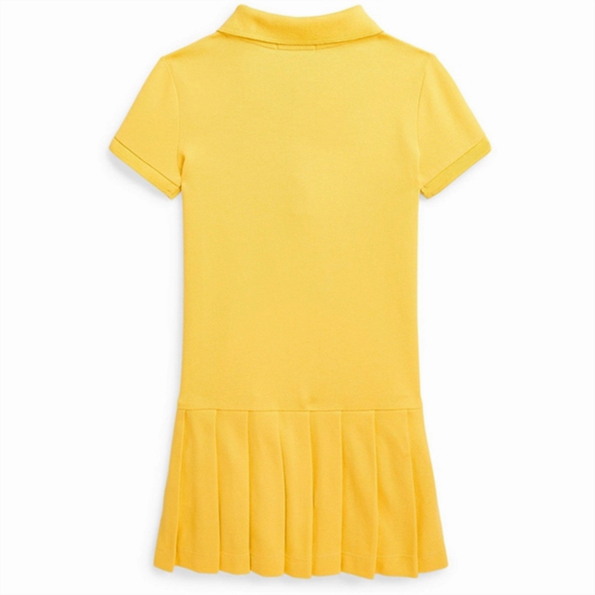 Flattering Shape Crystal-Detail Polo Ralph Lauren Girls Dress Chrome Yellow W/ Bright Pink