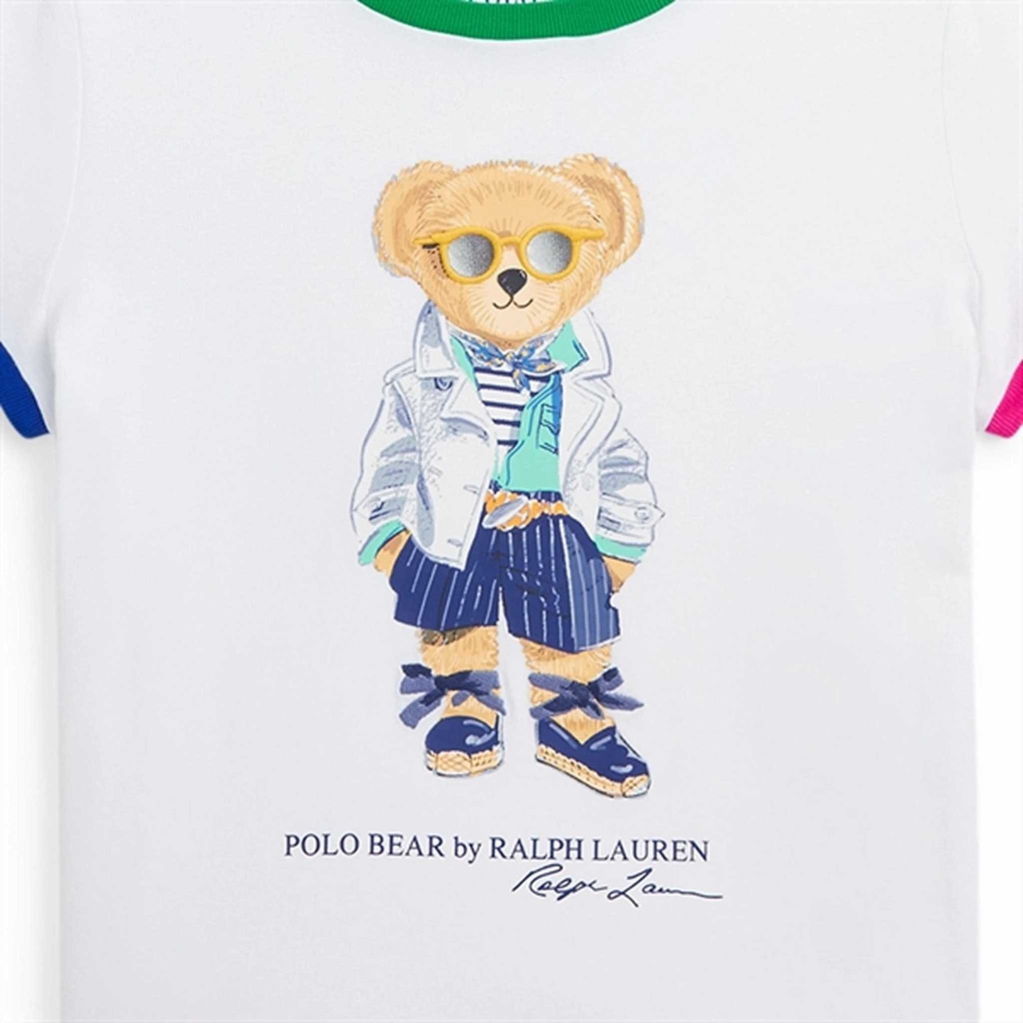 Smooth Seam Technology Polo Ralph Lauren Girls T-Shirt White