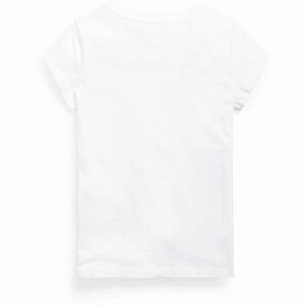 Non Irritating Collar Polo Ralph Lauren Girls T-Shirt White