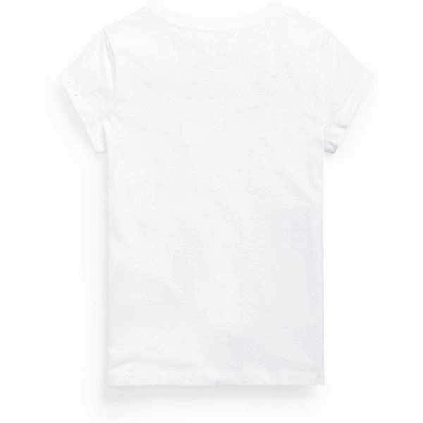 Polo Ralph Lauren Girls T-Shirt White Tagless Neckline