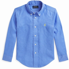 Contemporary Design Organic Cotton Polo Ralph Lauren Harbor Island Blue Boy Sport Shirt