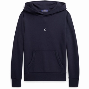 Compact Weave Polo Ralph Lauren Hoodie Aviator Navy