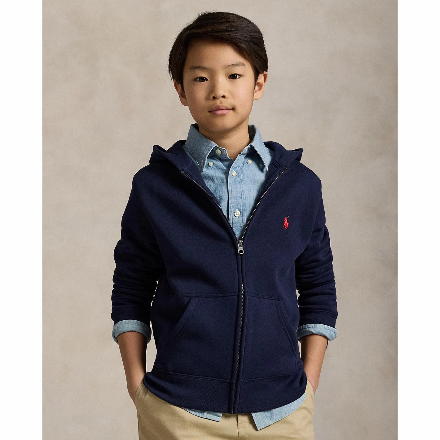 Quick Dry Material Polo Ralph Lauren Hoodie Cruise Navy