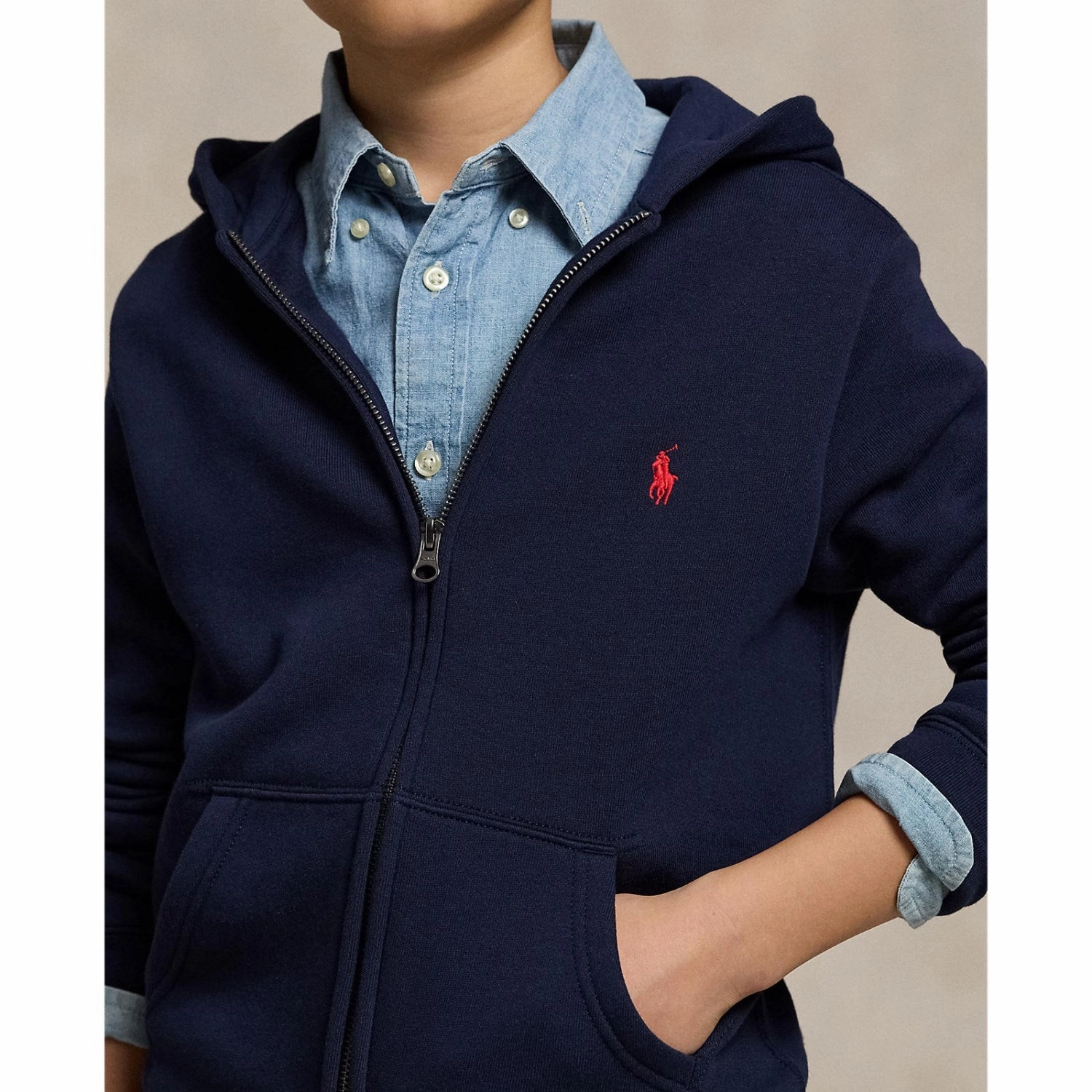 Customizable Lounging At Home Polo Ralph Lauren Hoodie Cruise Navy