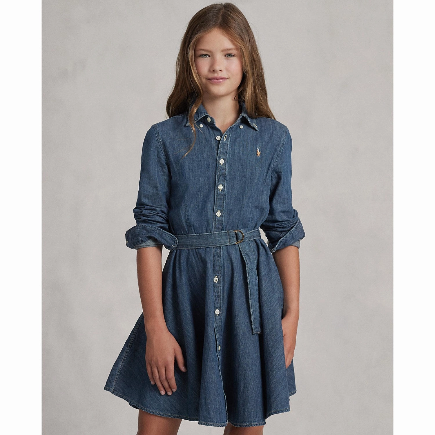 Polo Ralph Lauren Indigo Day Dress Stretchable