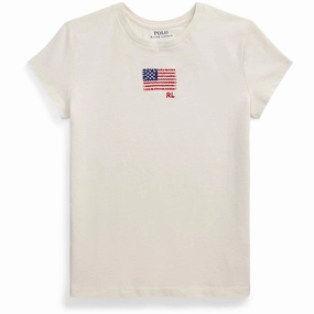 Comfortable Stretch Stain Resistant Polo Ralph Lauren Nevis Flag T-Shirt
