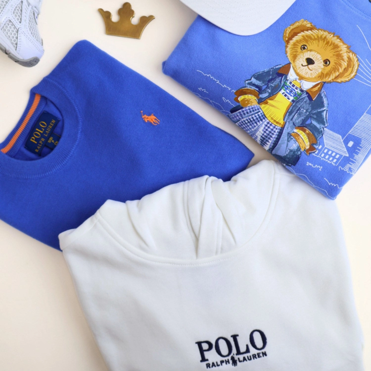 Winter Mode Polo Ralph Lauren Paper White Boy Sweatshirt