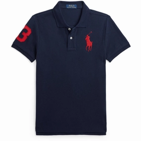 Golf Outfit Polo Ralph Lauren Refined Navy/C3870 Boy Polo Shirt