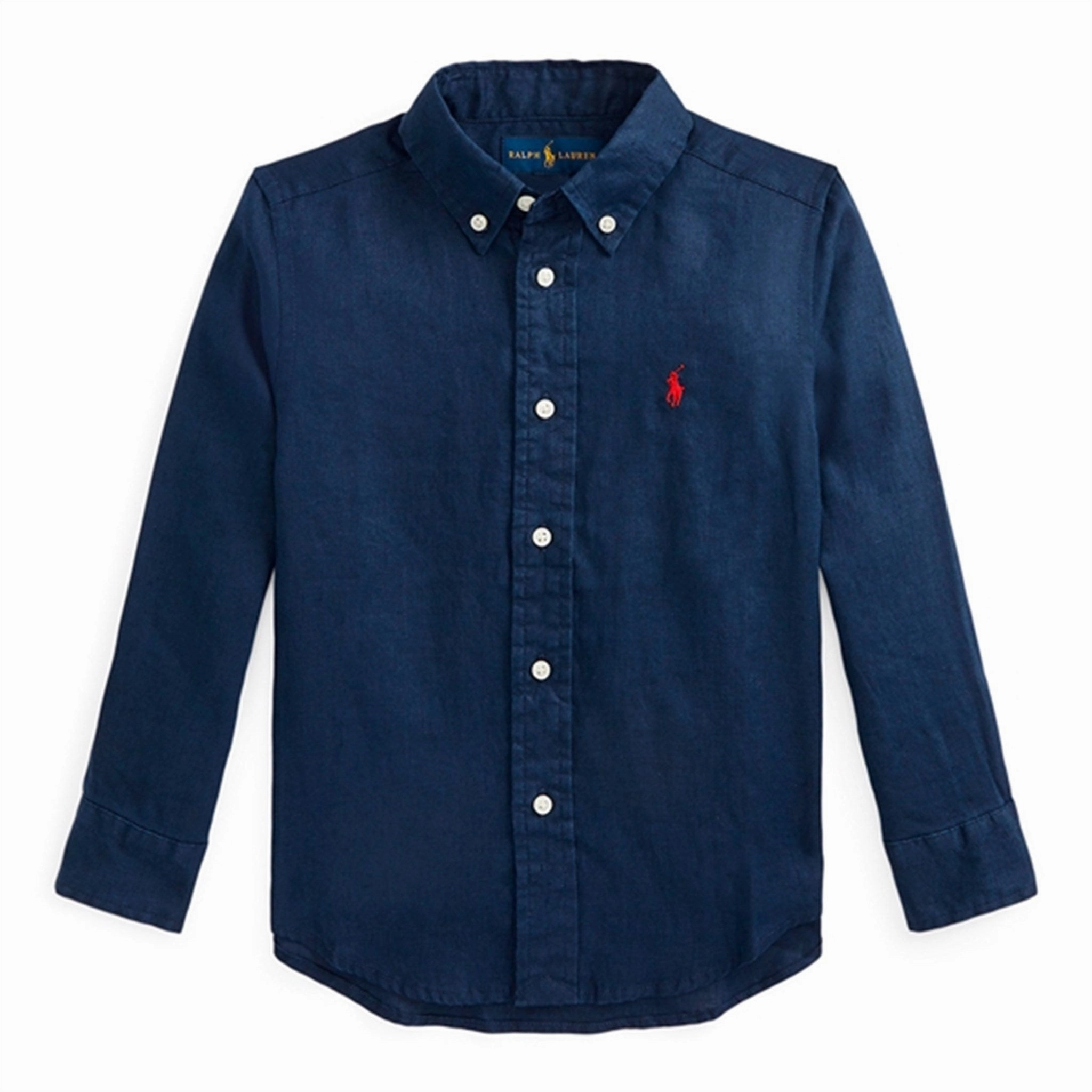 Polo Ralph Lauren Shirt Refinded Navy Fashion Statement Non Iron Fabric