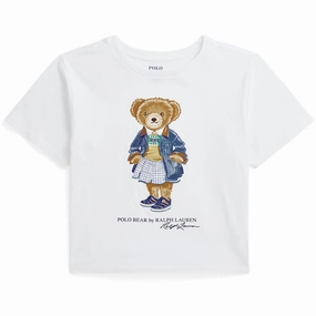 Casual Look Wear Polo Ralph Lauren White Girl T-Shirt