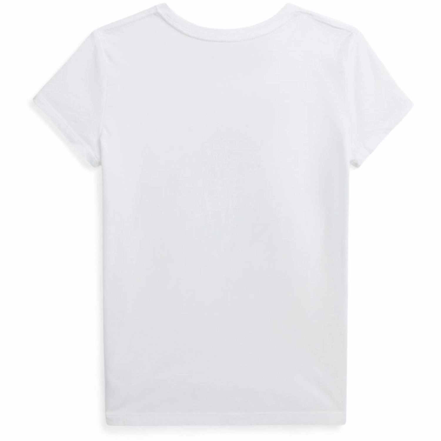 Cross Grain Knit Sporty Style Wear Polo Ralph Lauren White Sparkle Bear T-Shirt