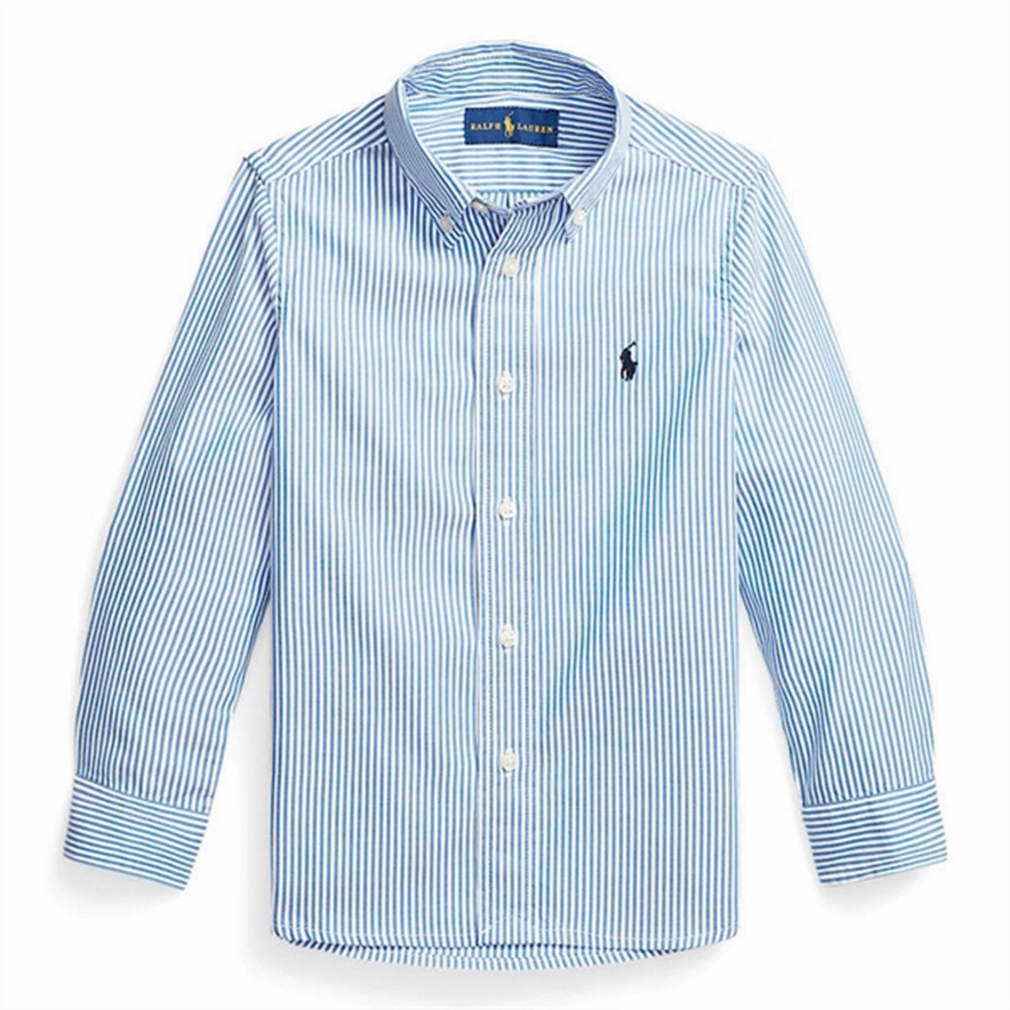 Polo Ralph Lauren Slim Fit Shirt Blue Multi Chambray Fabric
