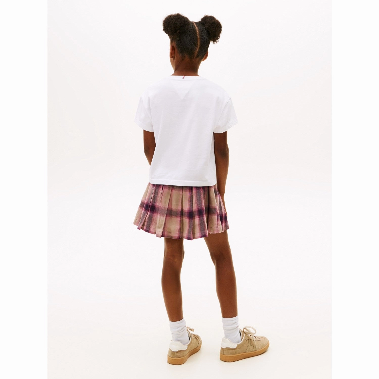 Dimensional Stability Weave Tommy Hilfiger White Varsity Sateen Graphic Tee S/S