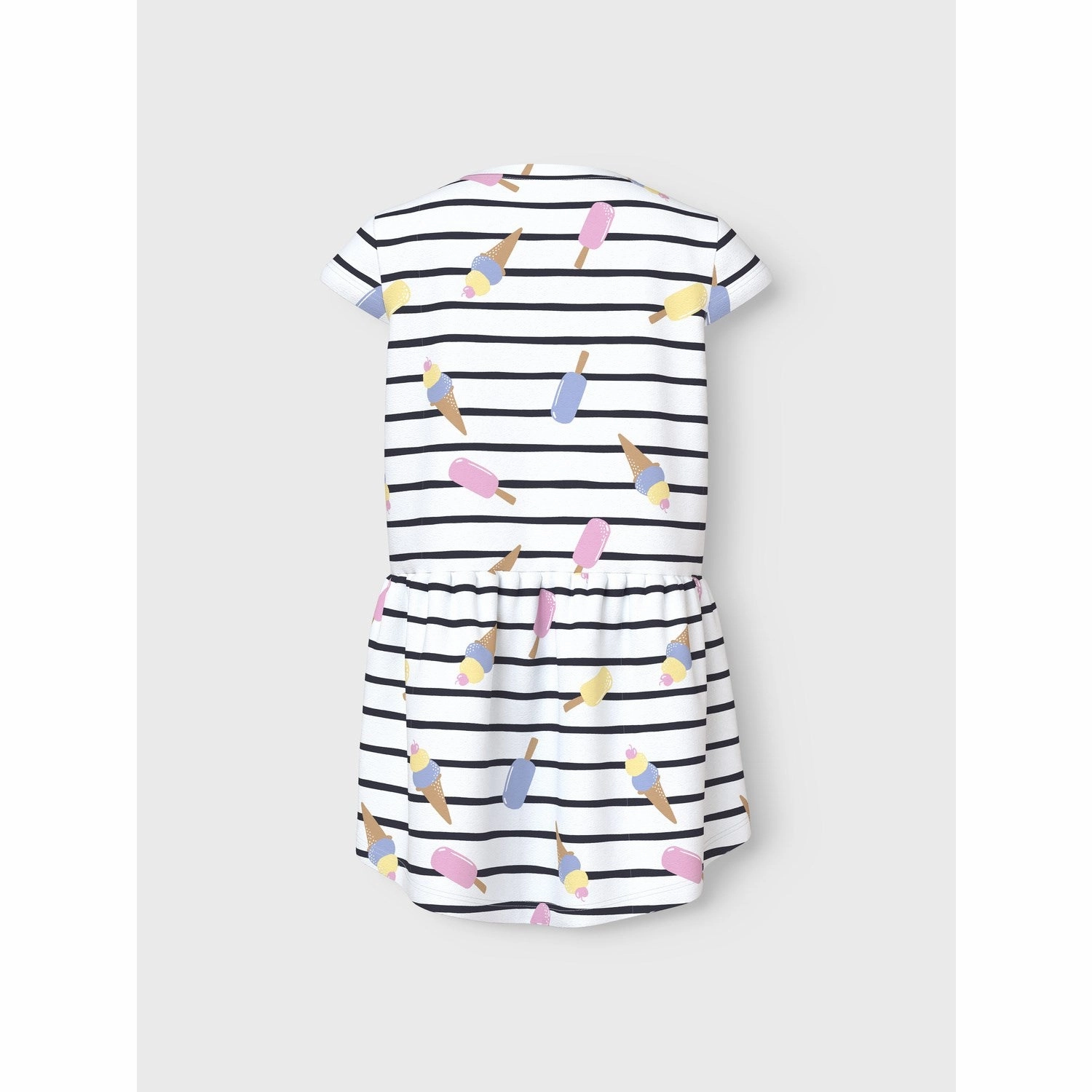 Name It Bright White Ice Vigga Capsl Dress F1 Noos Flattering Look Wear Travel-Pack