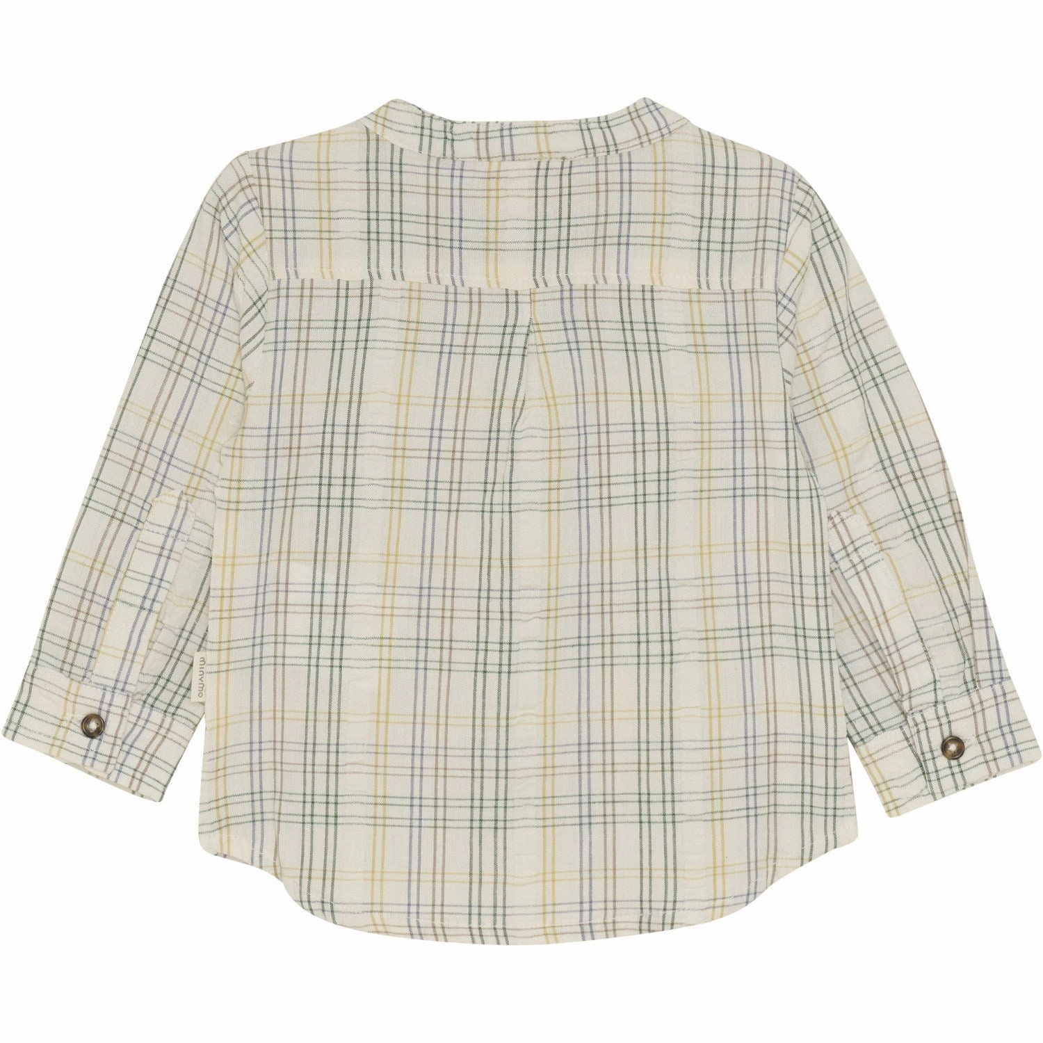 Minymo Marshmallow White Shirt Check Eco-friendly Relaxed Vibe