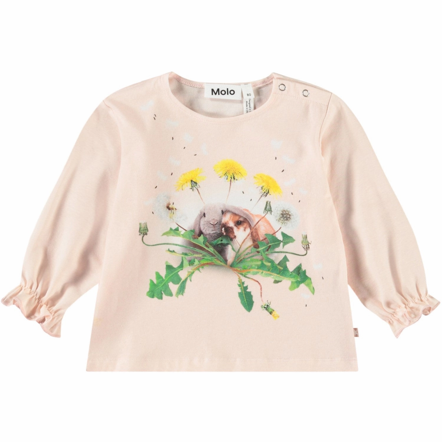 Molo Rabbit Friends Elina Blouse High-End Fashion Flexible Knit