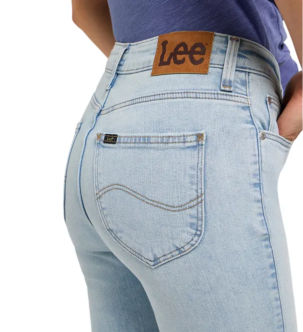 Lee pantalone jeans a vita alta da donna Scarlett 112348997 blu chiaro SturdyBeltLoops