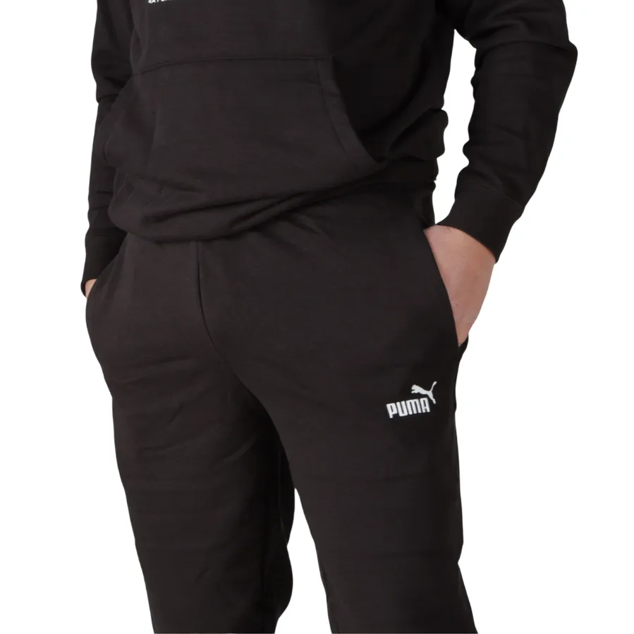 Easy Travel Puma pantalone sportivo da uomo Essential Logo slim 682644-01 nero